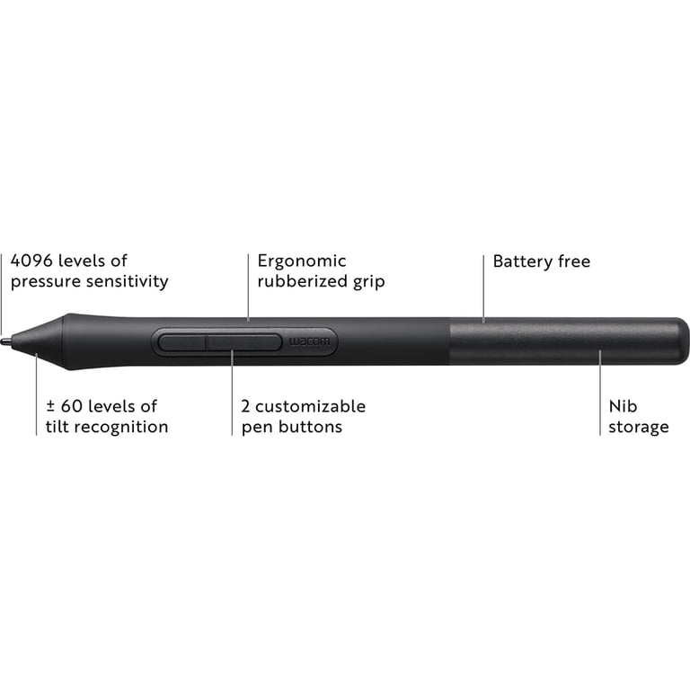 Wacom, 4K Pen for Intuos Tablet LP1100K, Black, Cordless