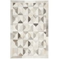 thumbnail image 5 of SAFAVIEH Studio Leather Salima Geometric Area Rug, Grey/Ivory, 8' x 10', 5 of 6
