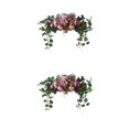 thumbnail image 2 of tssuouriy Arch Fake Flower Handmade Flowers Backdrop Leaves Home Decorative with bean paste color 75cm 2Set, 2 of 6