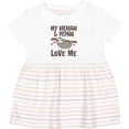 thumbnail image 3 of Inktastic My Memaw and Pepaw Love Me Sloth Girls Baby Dress, 3 of 5
