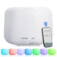 thumbnail image 4 of PGYONG 500ml Premium Essential Oil Diffuser with Remote Control 5 In 1 Aromatherapy Fragrant Oil Humidifier Vaporizer Timer and Auto-off Small Appliance White, 4 of 9