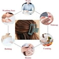 thumbnail image 2 of 3Pcs Hair Clips Rectangle Strong Hold Hair Claw Clips 3.3 inch Non-slip Matte Coated Hair Styling Accessories for Women and Girls Thick to Thin Hair (Set-2), 2 of 4