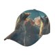 thumbnail image 1 of Fotbe Starry Sky Cloud Wolf Gorro Clásico de Béisbol, Gorra Ajustable con Broche Snapback, Gorro de Exterior de Algodón Suave, 1 of 6