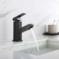 thumbnail image 3 of Basin Mixer Tap with Pull Out Spray, Black Bathroom Mixer Tap, Tap Height 18mm, 3 of 4