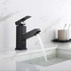 thumbnail image 3 of Basin Mixer Tap with Pull Out Spray, Black Bathroom Mixer Tap, Tap Height 18mm, 3 of 4