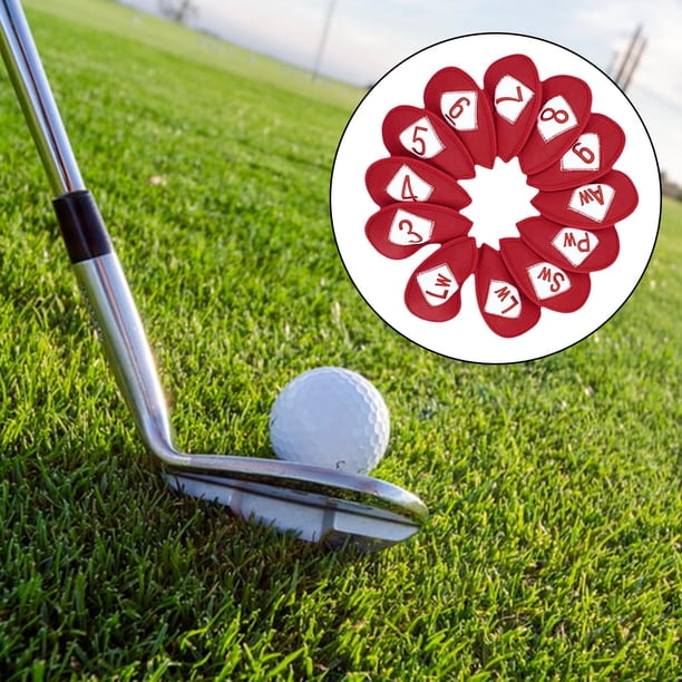 Cubiertas de cabeza de golf Sharpla 12 piezas 1 juego ajuste suave resistente a la suciedad
