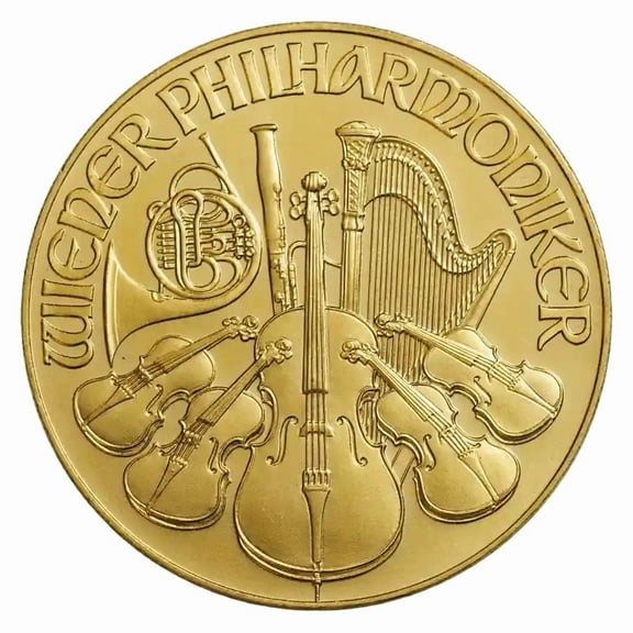 1 oz Austrian Gold Philharmonic Coin BU - Random Year