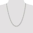 thumbnail image 2 of 14k White Gold 4.4mm Figaro Chain Necklace - with Secure Lobster Lock Clasp 24", 2 of 6