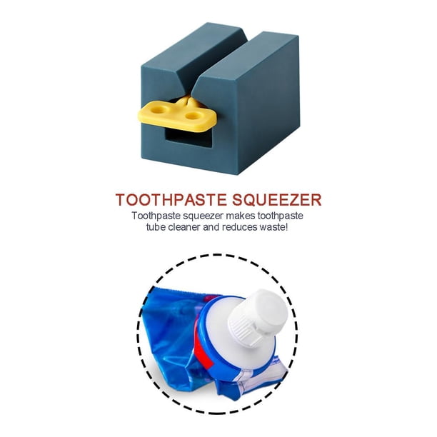 Organizador Exprimidor de tubo de pasta de dientes multifuncional Dispensador de pasta de dientes de plástico (A) Ndcxsfigh Nuevos Originales
