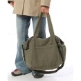 thumbnail image 2 of Sunyuer Large Capacity Canvas Tote Bag for Women, Simple Commuter Shoulder Bag, Trendy Slant Crossbody Bag for Work Shopping, 2 of 7