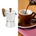 thumbnail image 4 of Moka Pot, Classic Aluminum Stovetop Espresso Maker Italian And Cuban Coffee Percolator Espresso Cup Moka Pot,Easy To Operate&Quick Cleanup, For Great Flavored Strong Espresso, 4 of 8