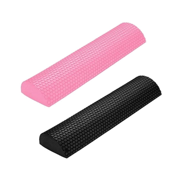 2 uds rodillo de espuma equilibrio medio redondo Yoga Pilates Fitness Yoga Estilo AF 45cm Cola rodillo de espuma semicircular