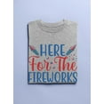 thumbnail image 3 of Here For The Fireworks T-Shirt Women -Image by Shutterstock, Female XX-Large, 3 of 4