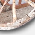 thumbnail image 3 of Designart 'Spanish Wooden Country Carriage Wheel ' Farmhouse wall clock, 3 of 6