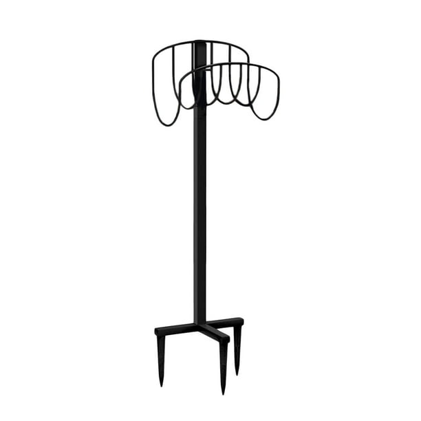 Soporte de manguera independiente, soporte de almacenamiento de tuberías de agua de metal, soporte de jardín resistente Estilo B