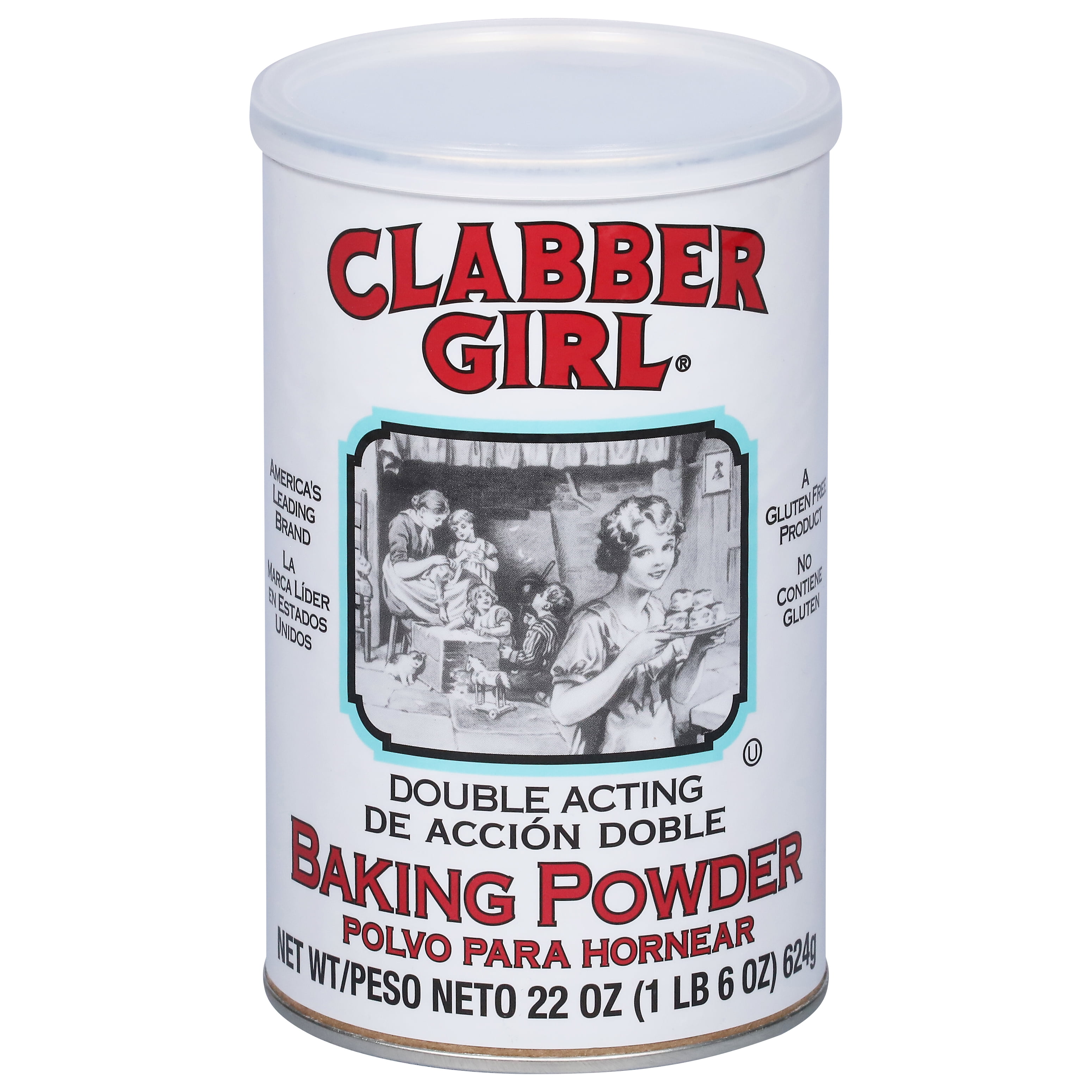 (12 pack) Clabber Girl, Gluten-Free, Double Acting Baking Powder, 22 oz
