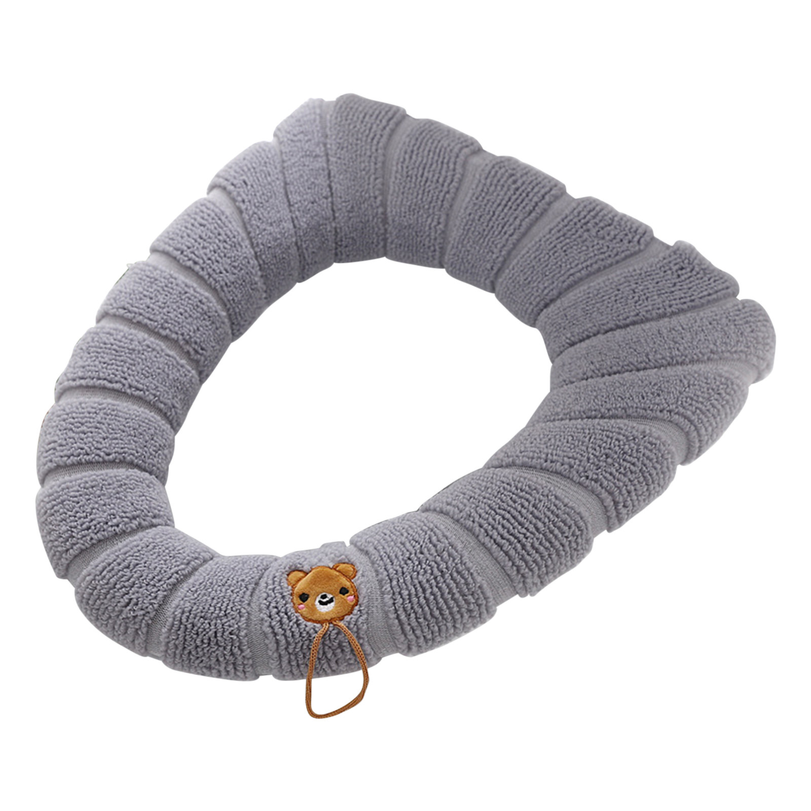 Agiferg Toilet Seat Cushion Winter Thickened Toilet Seat Knitted Toilet