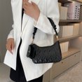 thumbnail image 4 of Bolso de hombro informal para mujer bolso de hombro pequeño de PU Simple bolso de hombro con asa, 4 of 9