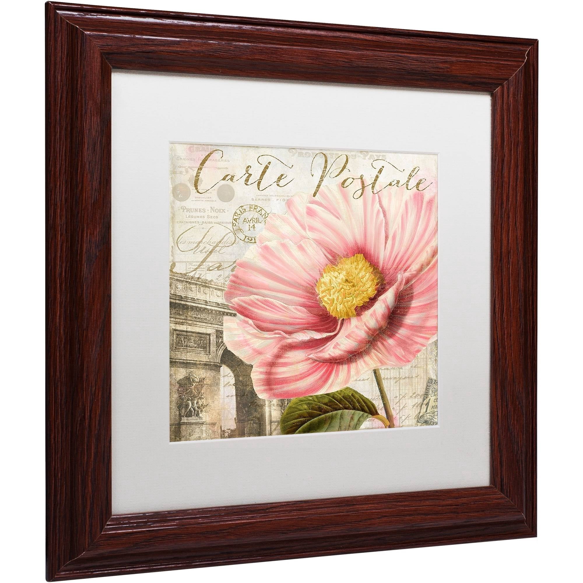 Trademark Fine Art "Bonjour Two" Canvas Art by Color Bakery White Matte, Wood Frame