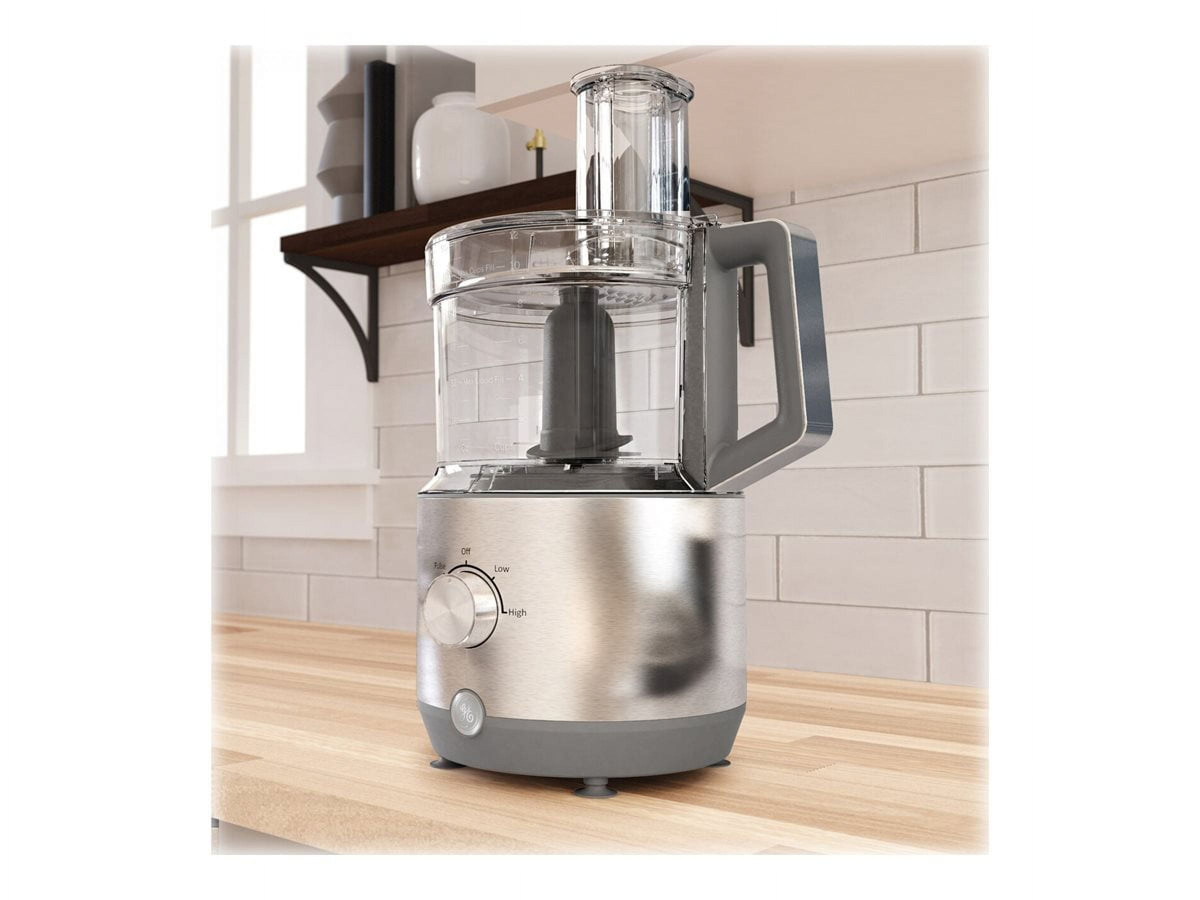 GE G8P0AASSPSS - Food processor - 12 cup - 550 W - stainless steel