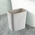 thumbnail image 4 of Modern Waste Bin Open-Top Design Easy-Clean Plastic Trash Can Versatile for Kitchen Bathroom Office Compact Space-Saving 10X10X6 Inches White Green Gray, 4 of 7