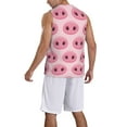thumbnail image 2 of Naloa Pig Nose Basketball Jersey Reversible Men's Mesh Athletic Sports Shirts Training Practice S-4XLSmall, 2 of 6
