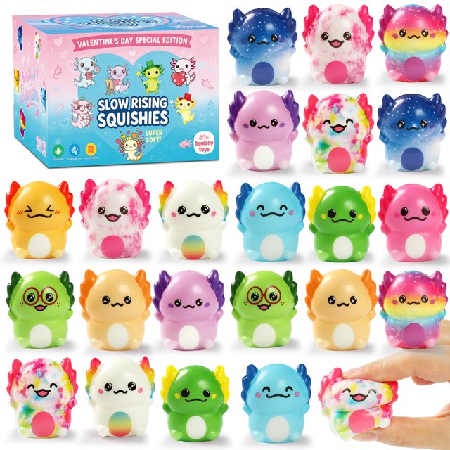 Huevo de Pascua Squishy Toy vkovnis Axolotl Slow Rising, 24 unidades