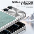 thumbnail image 5 of Case For Apple iPhone 16 Plus 6.7-inch, Compatible with MagSafe Water Ripple Electroplated Frame ShockProof Protective Car Mounted Magnetic Case,Green,For iPhone 16 Plus, 5 of 6