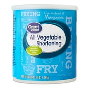 Great Value All Vegetable Shortening, 48 oz Can
