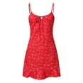 thumbnail image 3 of Nouvelle Mode Féminine Robe Mini à Bretelles Spaghetti Florale Robe d'Été Décontractée, 3 of 7