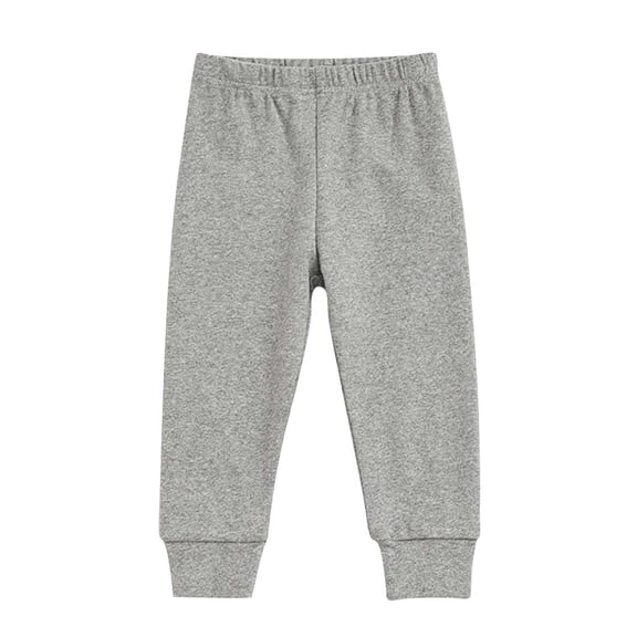 YAYUBA Unisex Toddler Jogger Pants Kids Cotton Elastic Waist Winter Baby Sweatpants Pants, Pink, 6-12 Months