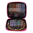 thumbnail image 2 of 13 Pair Crochet Hook Circular Knitting Needles Set with Case Aluminium Hand Sewing Set DIY Weaving Sewing Crafts Knitting Tools, 2 of 7
