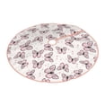 thumbnail image 2 of Bingfone Christmas Tree Skirt Mat Christmas Decoration Interior 36" -Pink Butterflies (2), 2 of 6
