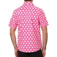 thumbnail image 3 of Lars Amadeus Polka Dots Shirt for Men's Summer Short Sleeves Dots Printed Dress Shirts, 3 of 5