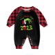thumbnail image 2 of Conjuntos de pijamas navideños familiares a juego Grinch 2024, pijama de Grinch con parte superior y pantalones de pijama a cuadros, pijama de Grinch para niños y adultos para la familia, 3 Meses, 2 of 4