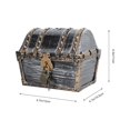 thumbnail image 2 of 1PC Pirate Treasure Chest Box Children Treasure Box Plastic Treasure Chest Toy, 2 of 6