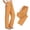 Yellow, variant on CBASIHI Womens Quick Dry Athletic Pants with Pockets- Summer High Waisted Elastic Drawstring Waist Casual Long Pants Beige Size S-2XL