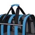 thumbnail image 4 of Bolsas de Transporte Ligeras para Perros, Transportador Plegable Y Transpirable para Gatos, para Viajar, Hacer Turismo, Conejo , Azul Yinane Portador de mascotas al aire libre, 4 of 5