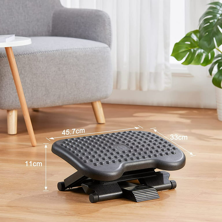 Office Footrest Adjustable Ergonomic Footrest Stool With Rollers  Comfortable Foot Massage Pad For Home Office New 2023 - AliExpress