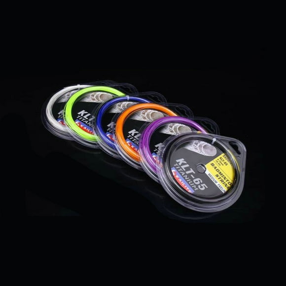 TEHAUX Tennis Racket Strings 1Pack Badminton Racket String Cellosilk High Strength Precise Hitting 0.69mm