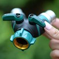 thumbnail image 4 of Metal Garden Hose Dispenser Two-Way Y Hose Connector, Easy Grip, Easy Open, 4 of 5