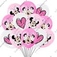 thumbnail image 5 of Disney-globos de látex de Minnie Mouse, suministros para fiestas, decoraciones para fiestas de cumpleaños, 10/20/30 piezas, 12 pulgadas, 5 of 5