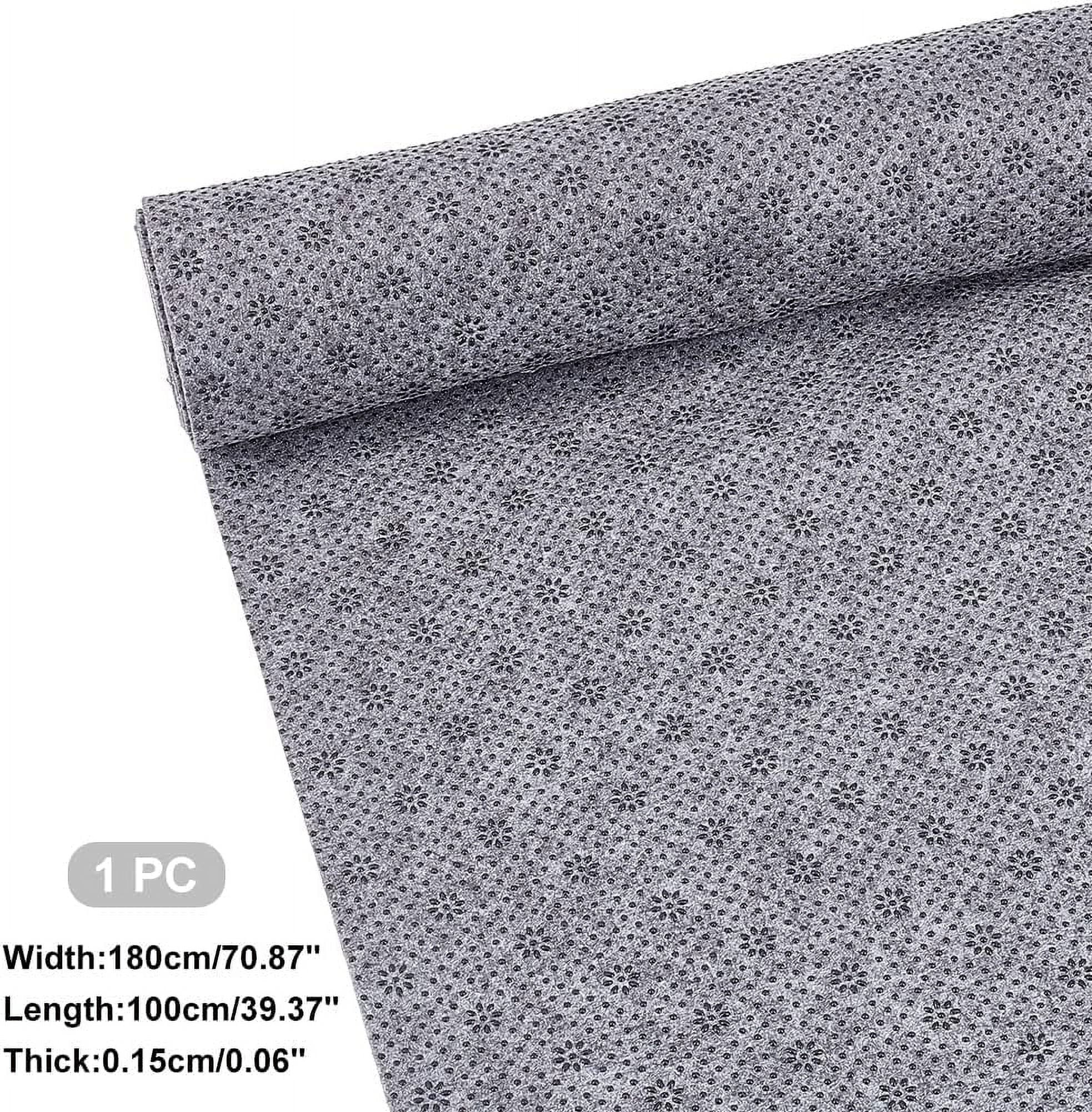 Tufting Backing Fabric Non-Slip Tufting Cloth Thick Final Backing Fabric Primary Tufting Cloth Felt Fabric with Plum Blossom Pattern for Tufting Carpet Rug Making Supplies Gray DIY