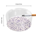 thumbnail image 2 of Round Glass Ashtray 8.5×3.5in Non-Bubble Anti-Rolling Edge Smooth Not Hurt Hands For Living Room Bedroom Work Hotel Office Car Tiger Print Style Mediumpurple_3, 2 of 8