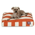 thumbnail image 1 of Majestic Pet Products Inc Lit pour Animaux Rectangulaire à Rayures Verticales Orange Brûlé, 1 of 1