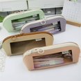 thumbnail image 6 of Stylus Pencil Clear Pencil Case Aesthetics Large Capacity Pencil Case With Zipper Simple Fixed Pencil Case Clear Pencil Case School Teen Girls Boys Multi Purpose Pencil Case, 6 of 8