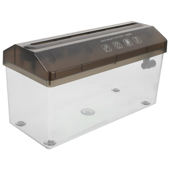 Milisten Portable Hand Crank Paper Shredder Quiet Design for Home Office