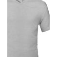 thumbnail image 3 of FashionOutfit Men's Basic Solid Short Sleeve V-neck Pre-shrunk Cotton T-shirt S-3XL, 3 of 3