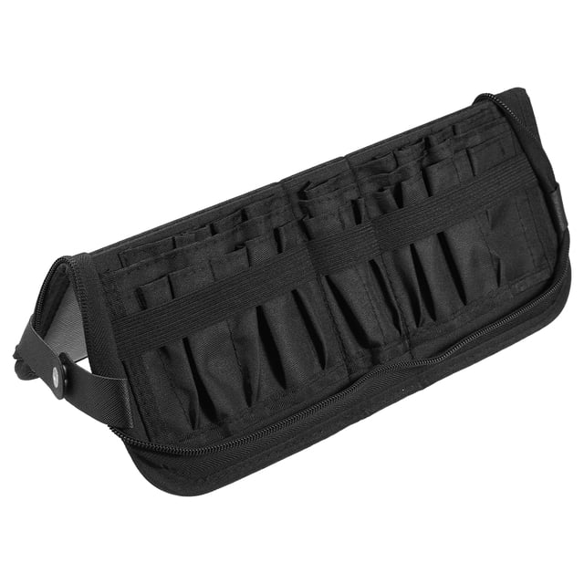 Soporte plegable para brochas de maquillaje, organizador de brochas de maquillaje con 23 bolsillos, bolsa de viaje para brochas de maquillaje de pie, estuche de cosméticos, estuche portátil para brochas de maquillaje de viaje Unique Bargains bolsas de cosméticos