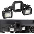 thumbnail image 1 of Nilight - 2 unidades de cápsulas LED de 4 pulgadas y 60 W con enganche de remolque de 2.5 pulgadas, soportes de montaje, luces LED de respaldo, iluminación de búsqueda trasera, barra de luz LED, 1 of 7
